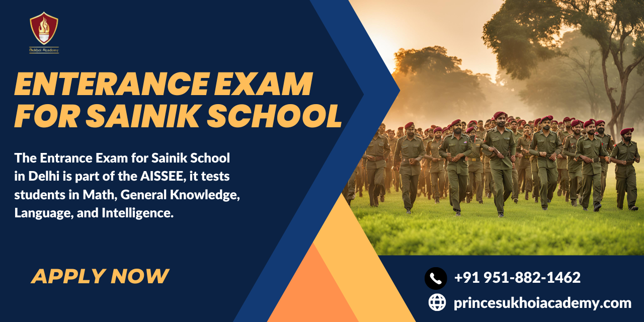 Enterance Exam For Sainik School in Delhi