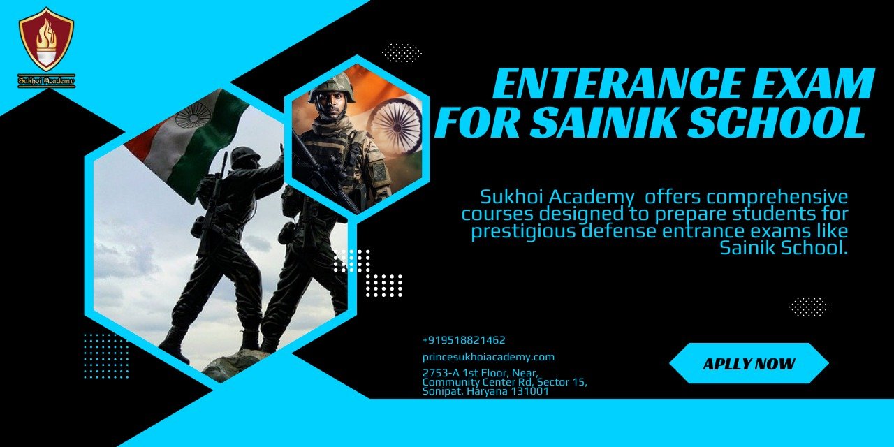 Enterance Exam For Sainik School in Haryana
